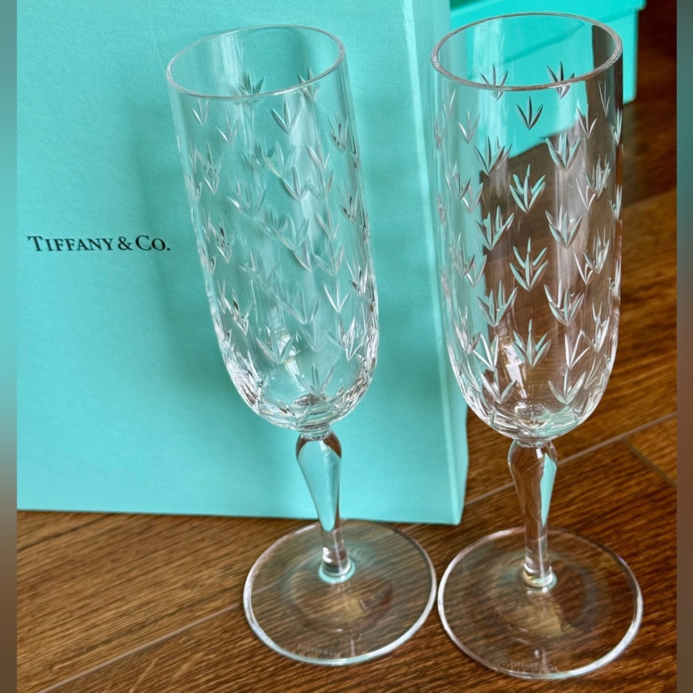 Tiffany & Co. White Crystal Drinkware Set